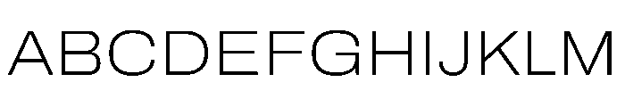Archivo SemiExpanded Thin Font UPPERCASE