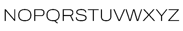 Archivo SemiExpanded Thin Font UPPERCASE