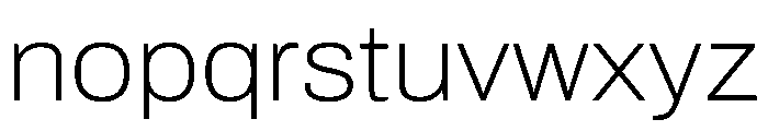Archivo SemiExpanded Thin Font LOWERCASE