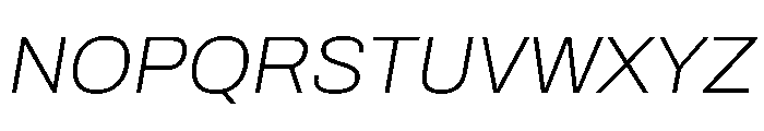 Archivo Thin Italic Font UPPERCASE