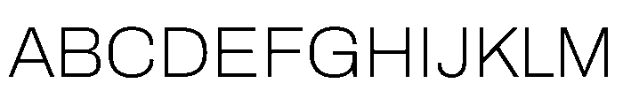 Archivo Thin Font UPPERCASE