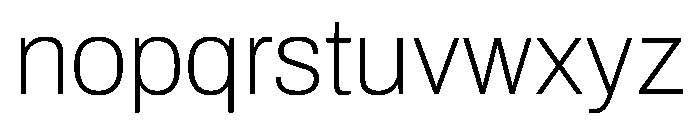 Archivo Thin Font LOWERCASE