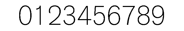 Area Variable Extra Light Font OTHER CHARS