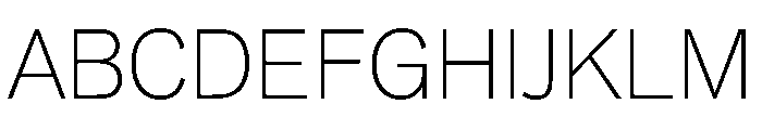 Area Variable Extra Light Font UPPERCASE