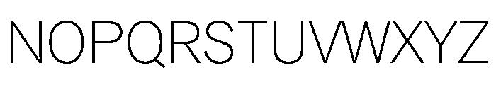 Area Variable Extra Light Font UPPERCASE