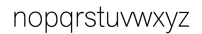 Area Variable Extra Light Font LOWERCASE
