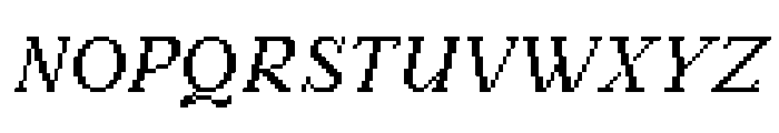 Argent Pixel CF Italic Font UPPERCASE