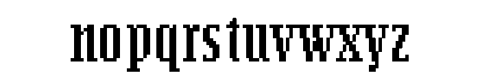 Argent Pixel Cf Bold Font LOWERCASE