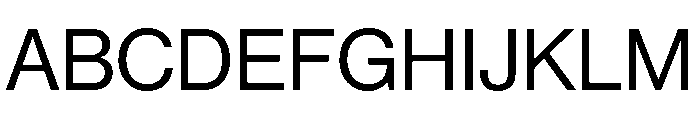 Arial Medium Font UPPERCASE