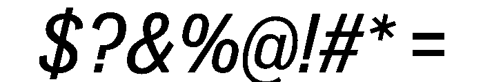 Arial Nova Medium Italic Font OTHER CHARS