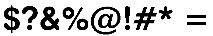 Arial Rounded Bold Font OTHER CHARS