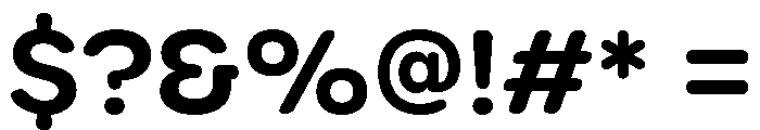 Arial Rounded Semibold Font OTHER CHARS