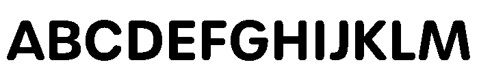 Arial Rounded Semibold Font UPPERCASE