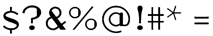 Arnika Variable Extra Light Font OTHER CHARS