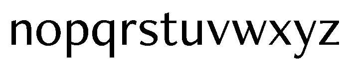 Arnika Variable Medium Font LOWERCASE