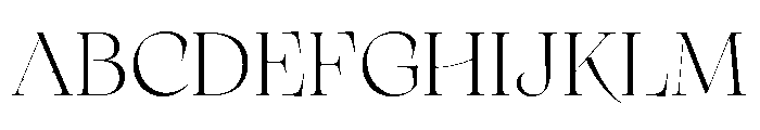 Arsenica Display Light Font UPPERCASE