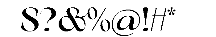 Arsenica Display Medium Font OTHER CHARS