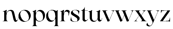 Arsenica Display Regular Font LOWERCASE