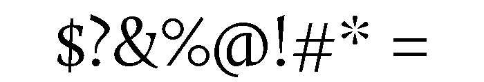 Arsenica Variable Light Font OTHER CHARS