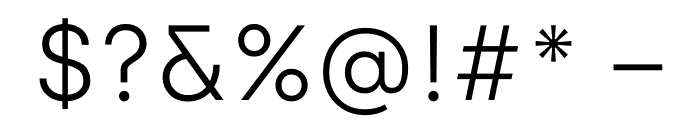 Archia Regular Font OTHER CHARS