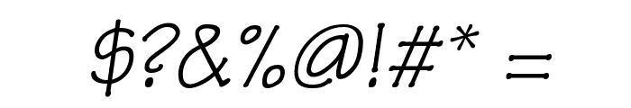 Architect Italic Font OTHER CHARS