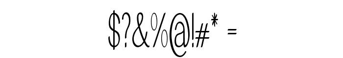 Arcon-ExtracondensedRegular Font OTHER CHARS