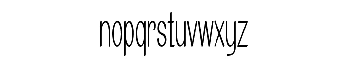 Arcon-ExtracondensedRegular Font LOWERCASE