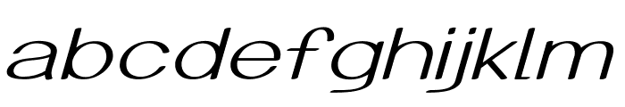 Arcon-ExtraexpandedItalic Font LOWERCASE