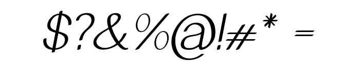 Arcon-Italic Font OTHER CHARS