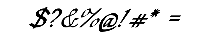 Ardor-BoldItalic Font OTHER CHARS