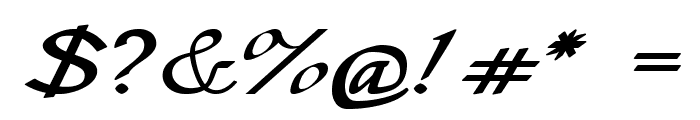Ardor-ExpandedBold Font OTHER CHARS