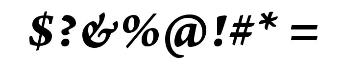 ArnoPro-BoldItalicCaption Font OTHER CHARS