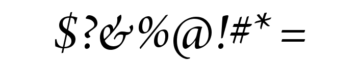 ArnoPro-ItalicSubhead Font OTHER CHARS