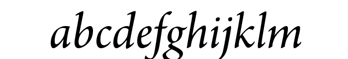 ArnoPro-ItalicSubhead Font LOWERCASE