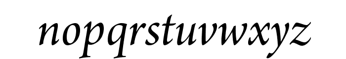 ArnoPro-ItalicSubhead Font LOWERCASE