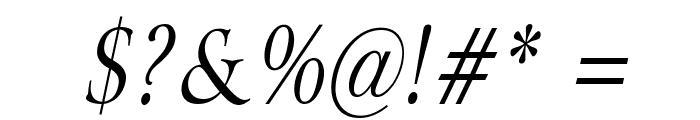 Array Condensed Italic Font OTHER CHARS