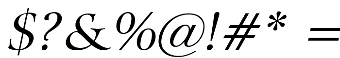 Array Italic Font OTHER CHARS