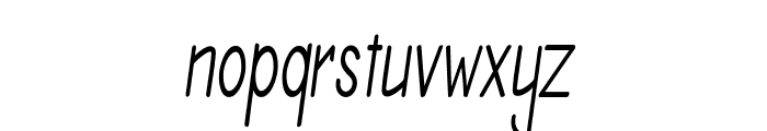 Arturo-CondensedItalic Font LOWERCASE