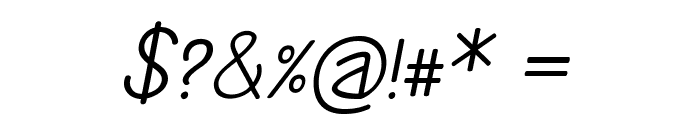 Arturo-Italic Font OTHER CHARS