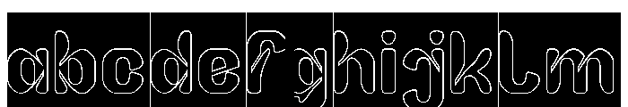 ARCADIA DREAM-Hollow-Inverse FONT