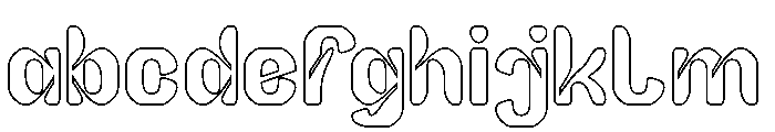 ARCADIA DREAM-Hollow FONT