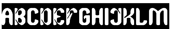ARCADIA DREAM-Inverse Font UPPERCASE