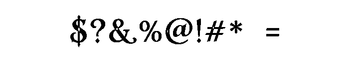 ARVESSA Font OTHER CHARS