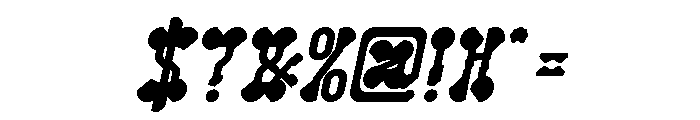 Arabian Night Bold Italic Font OTHER CHARS