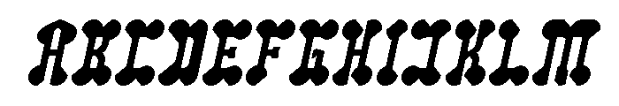 Arabian Night Bold Italic Font UPPERCASE