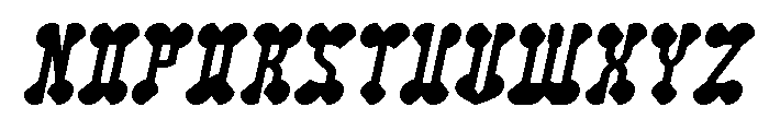 Arabian Night Bold Italic Font UPPERCASE