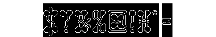 Arabian Night-Hollow-Inverse Font OTHER CHARS