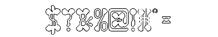 Arabian Night-Hollow Font OTHER CHARS