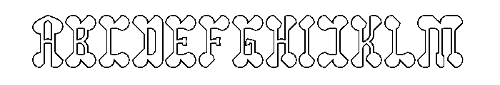 Arabian Night-Hollow Font UPPERCASE