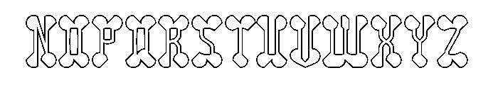 Arabian Night-Hollow Font UPPERCASE